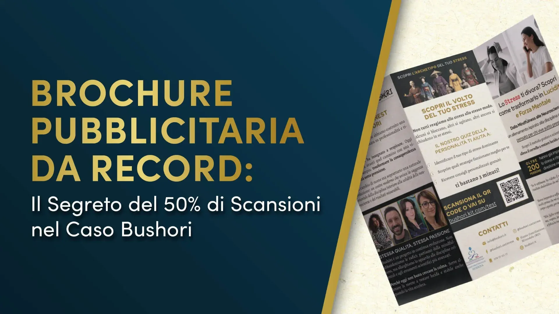 Brochure Pubblicitaria da Record: Il Segreto del 50% di Scansioni nel Caso Bushori
