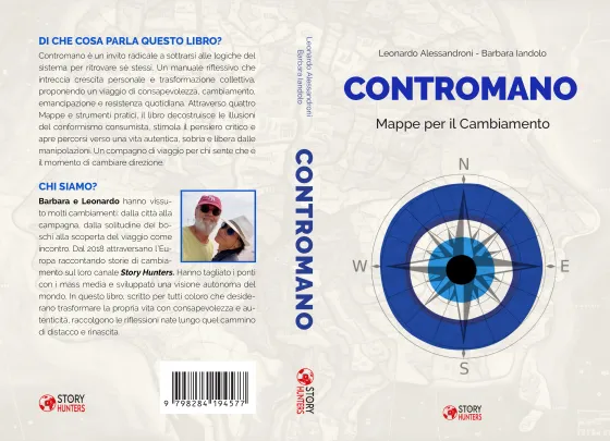 Book cover set up as an ad
