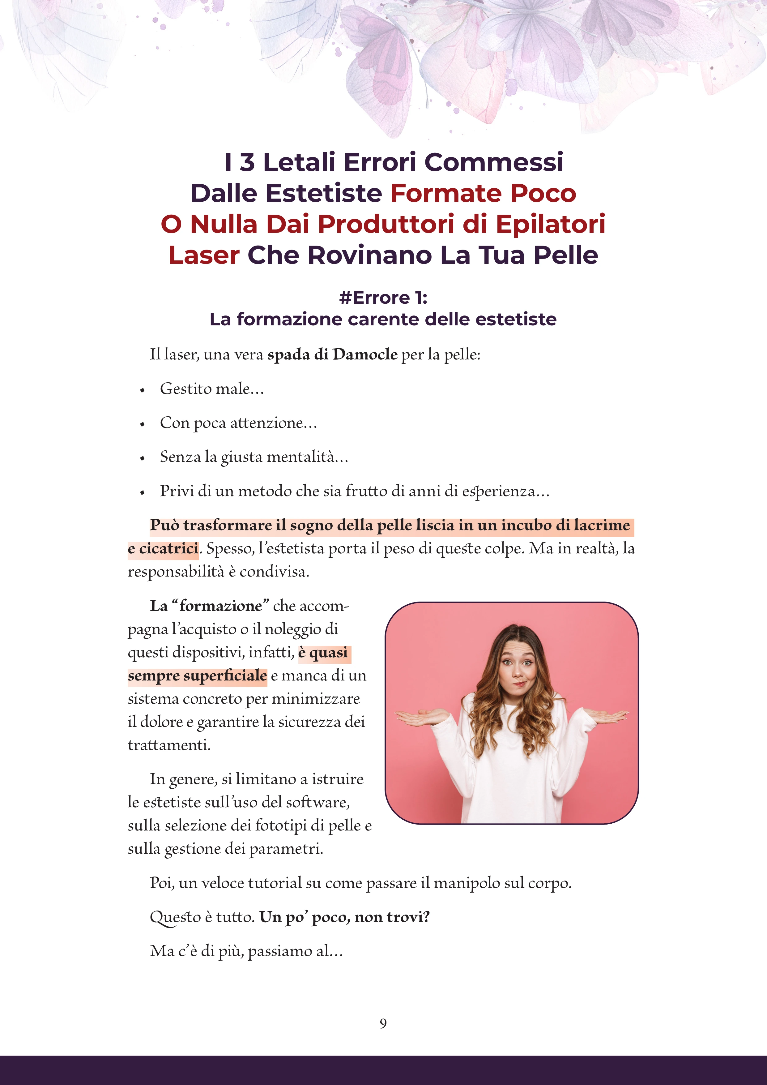 Layout editoriale con percorso di lettura - Gentlebeam