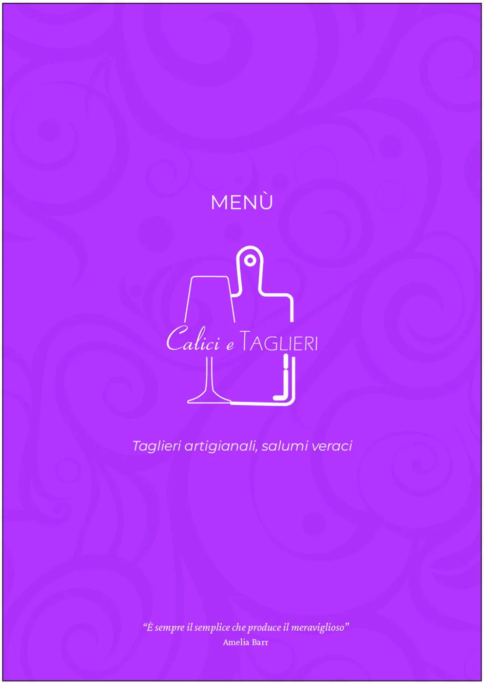 Wine Bar Menu