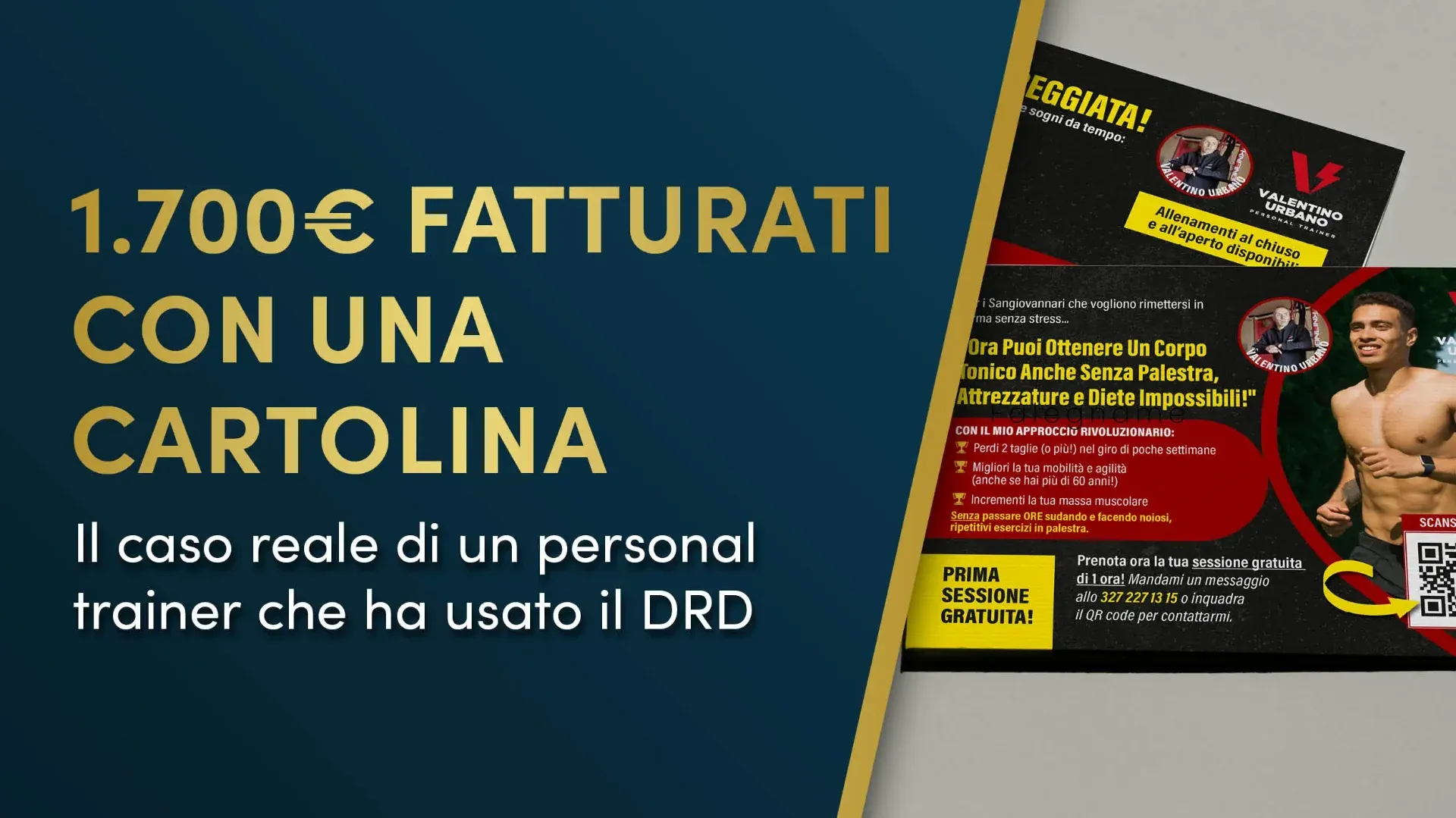 Come una cartolina di Design a Risposta Diretta ha generato 1.700€ a un personal trainer locale