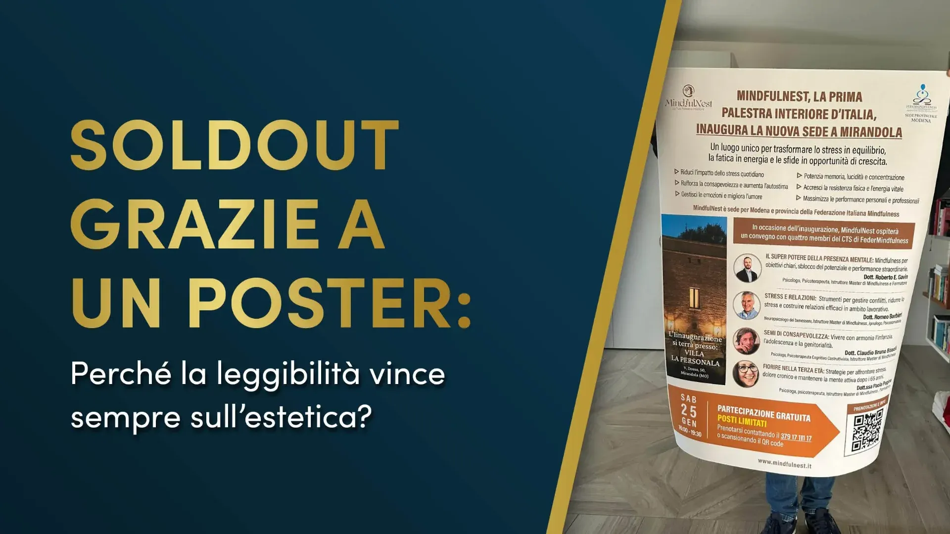 Come un poster per eventi creato il 31 dicembre ha portato al sold out in una settimana