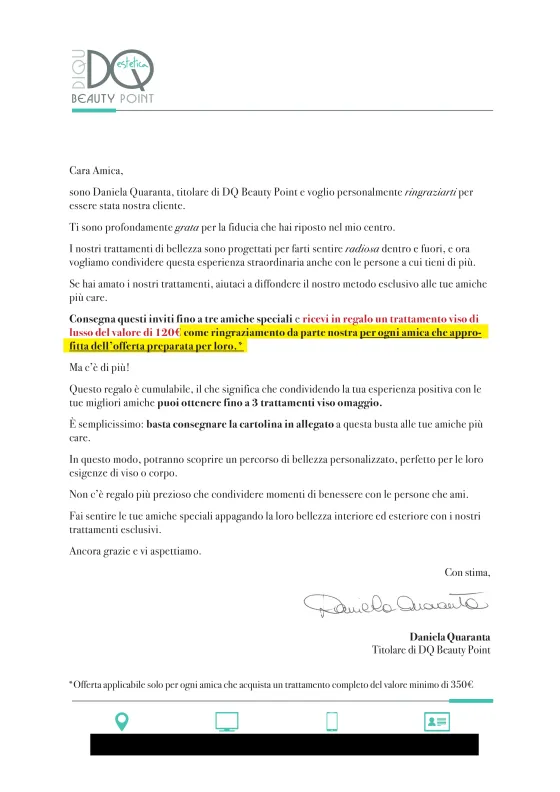 Structural bolding on a sales letter