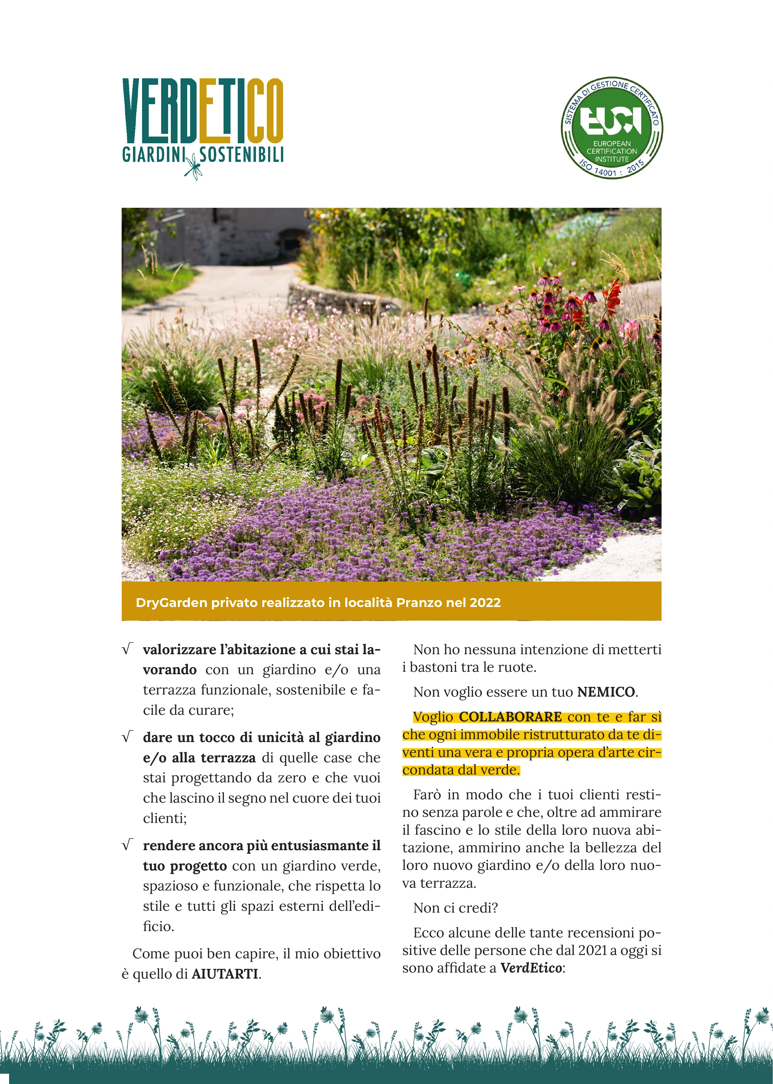 Landscaping Guide - Service breakdown