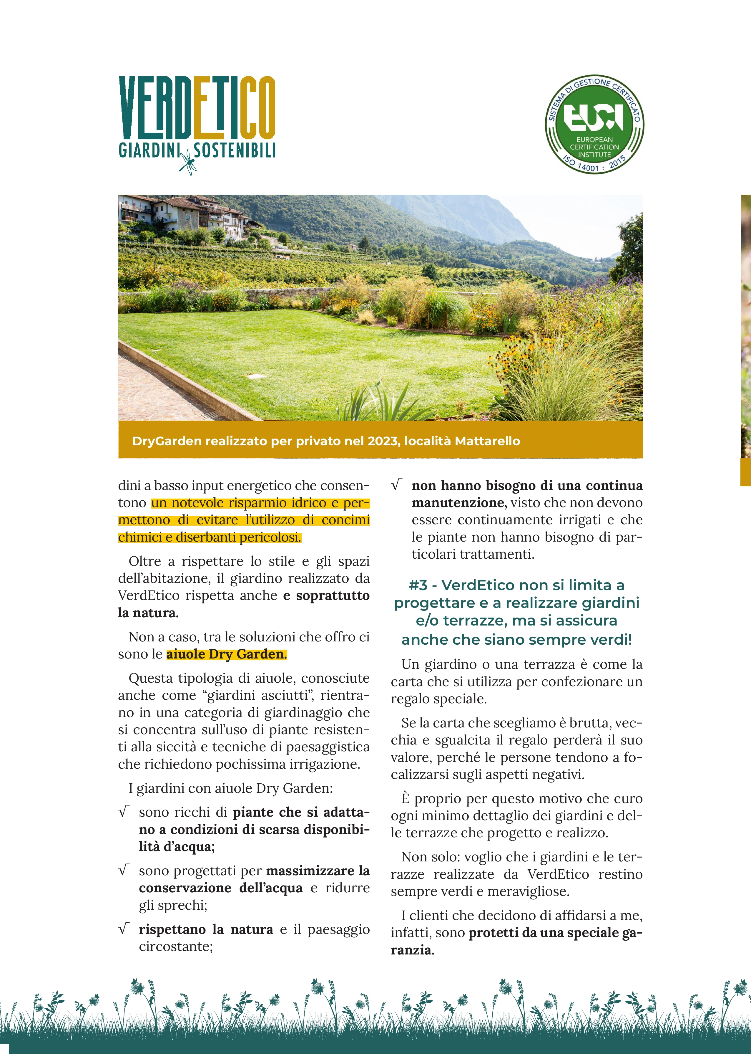 Landscaping Guide - Testimonials section