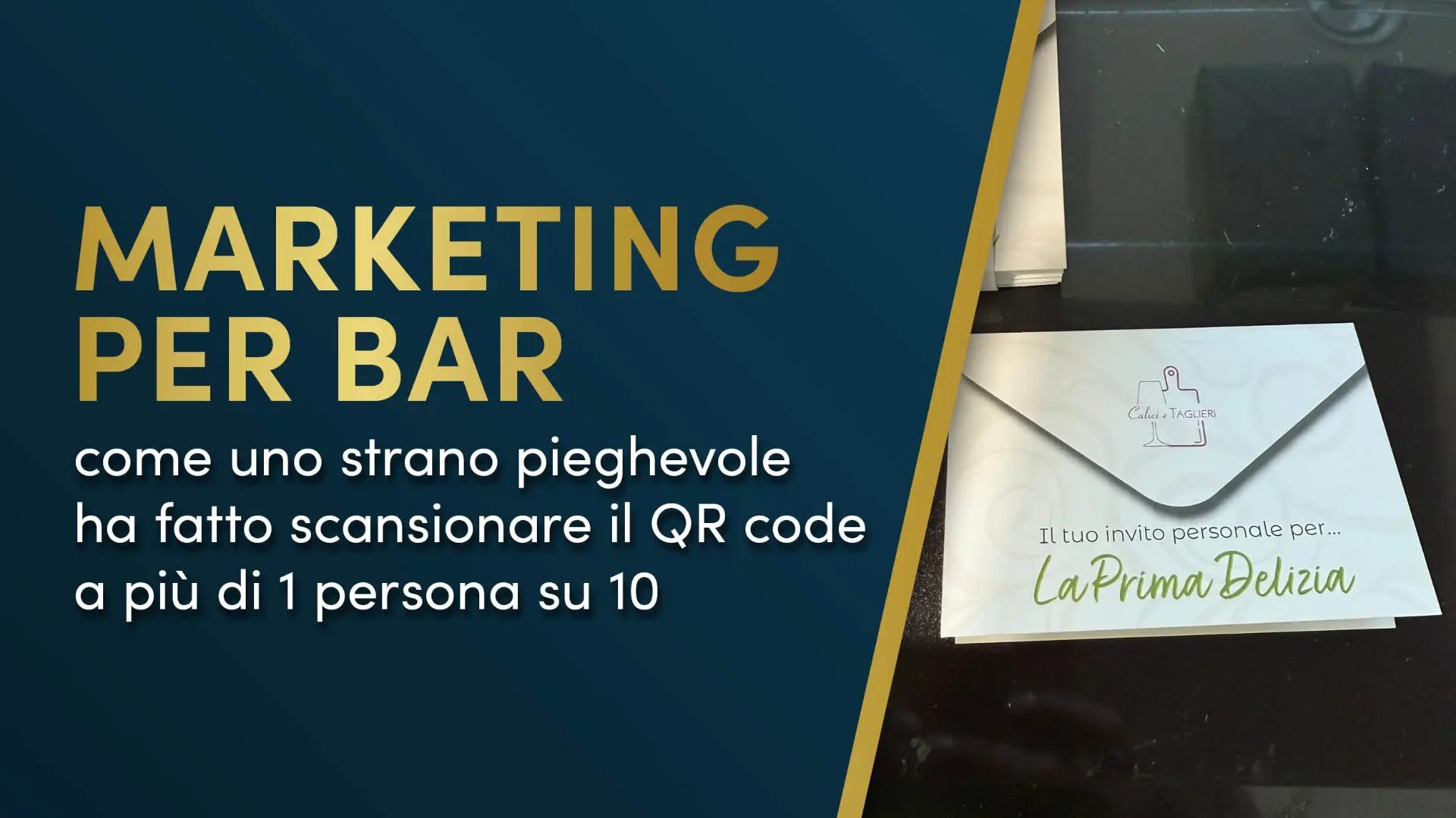 Invito mini-lettera per un bar
