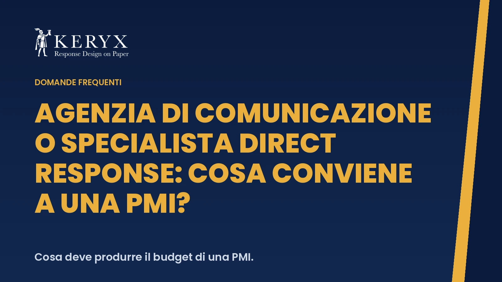 Agenzia di comunicazione o specialista direct response: cosa conviene a una PMI?