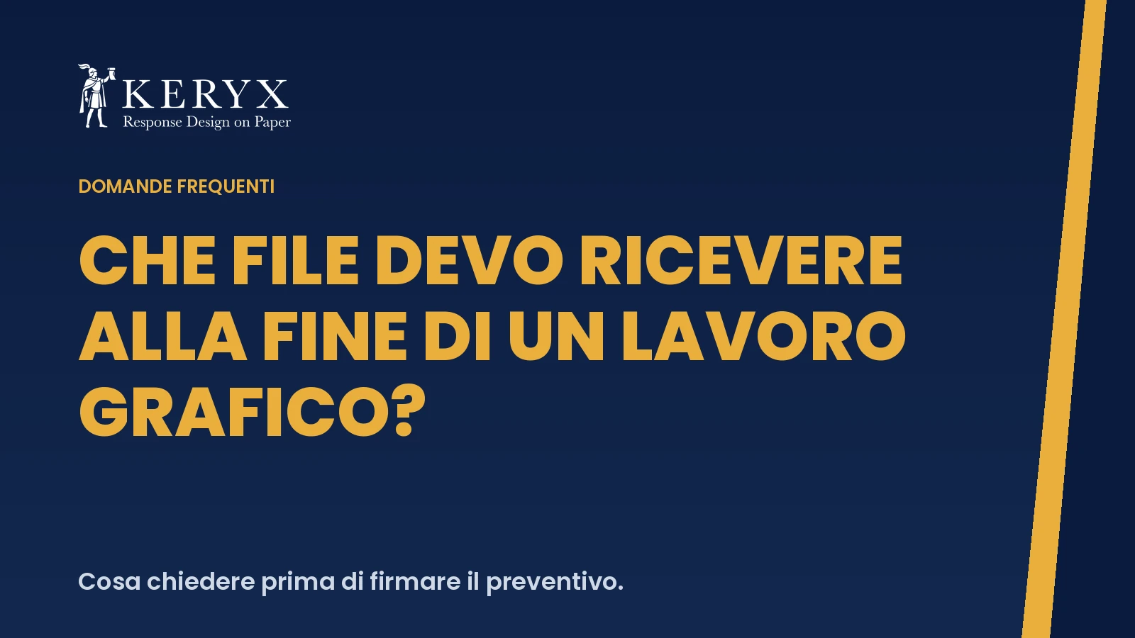 Che file devo ricevere alla fine di un lavoro grafico?