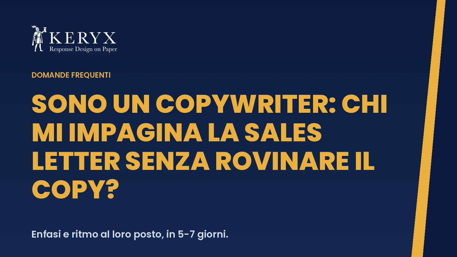 Sono un copywriter: chi mi impagina la sales letter senza rovinare il copy?
