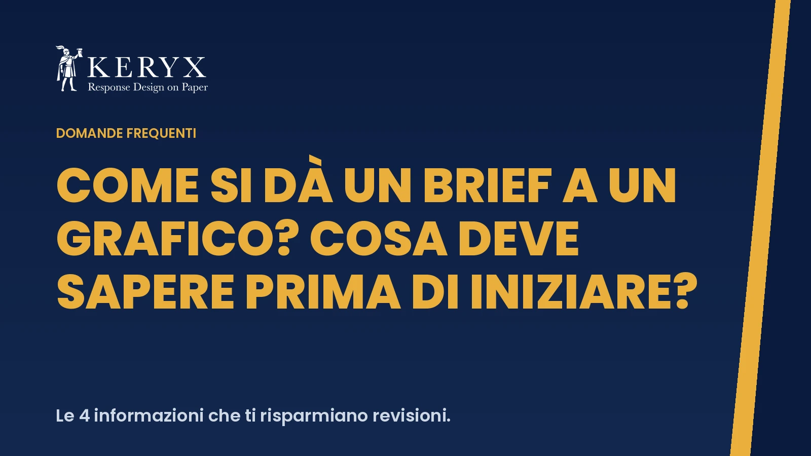 Come si dà un brief a un grafico? Cosa deve sapere prima di iniziare?