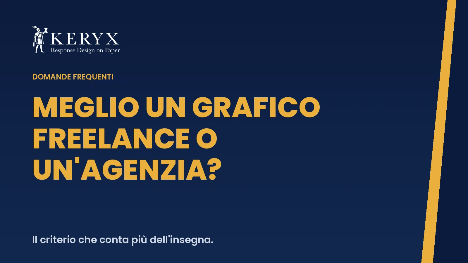 Meglio un grafico freelance o un'agenzia?