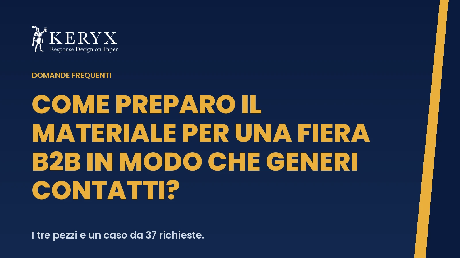 Come preparo il materiale per una fiera B2B in modo che generi contatti?