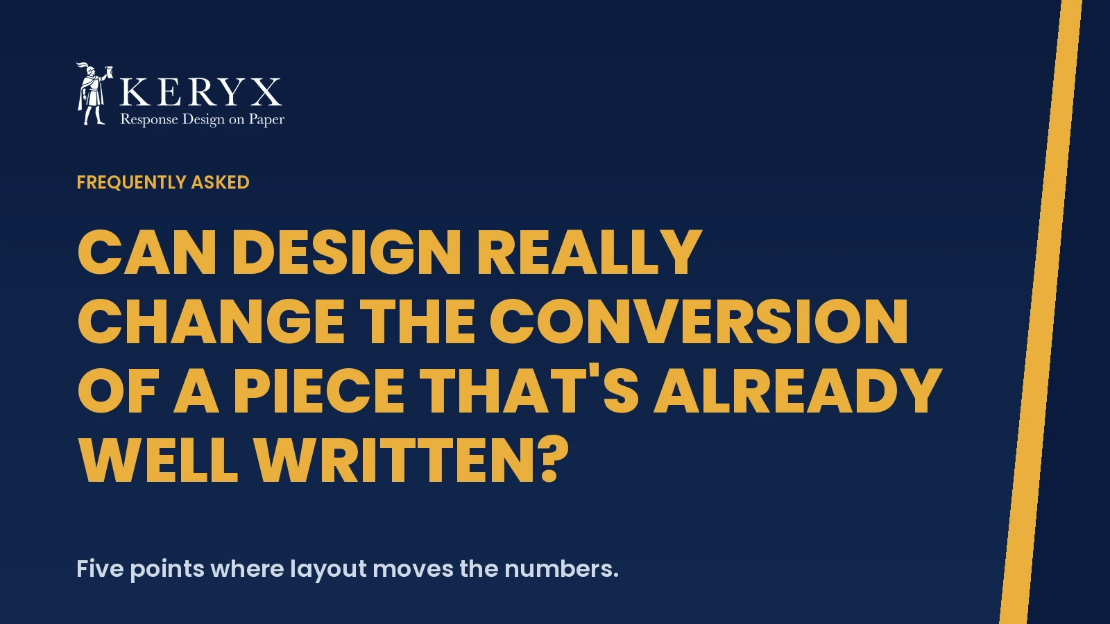 Can design really change the conversion of a piece that's already well written?