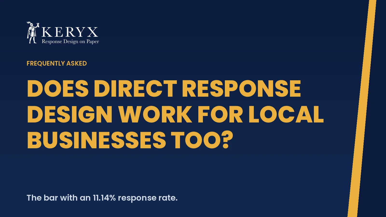 Does direct response design work for local businesses too?