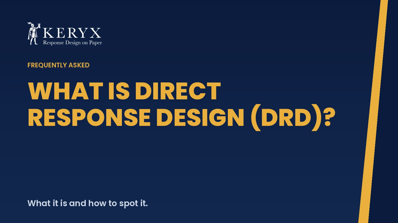 What is direct response design (DRD)?