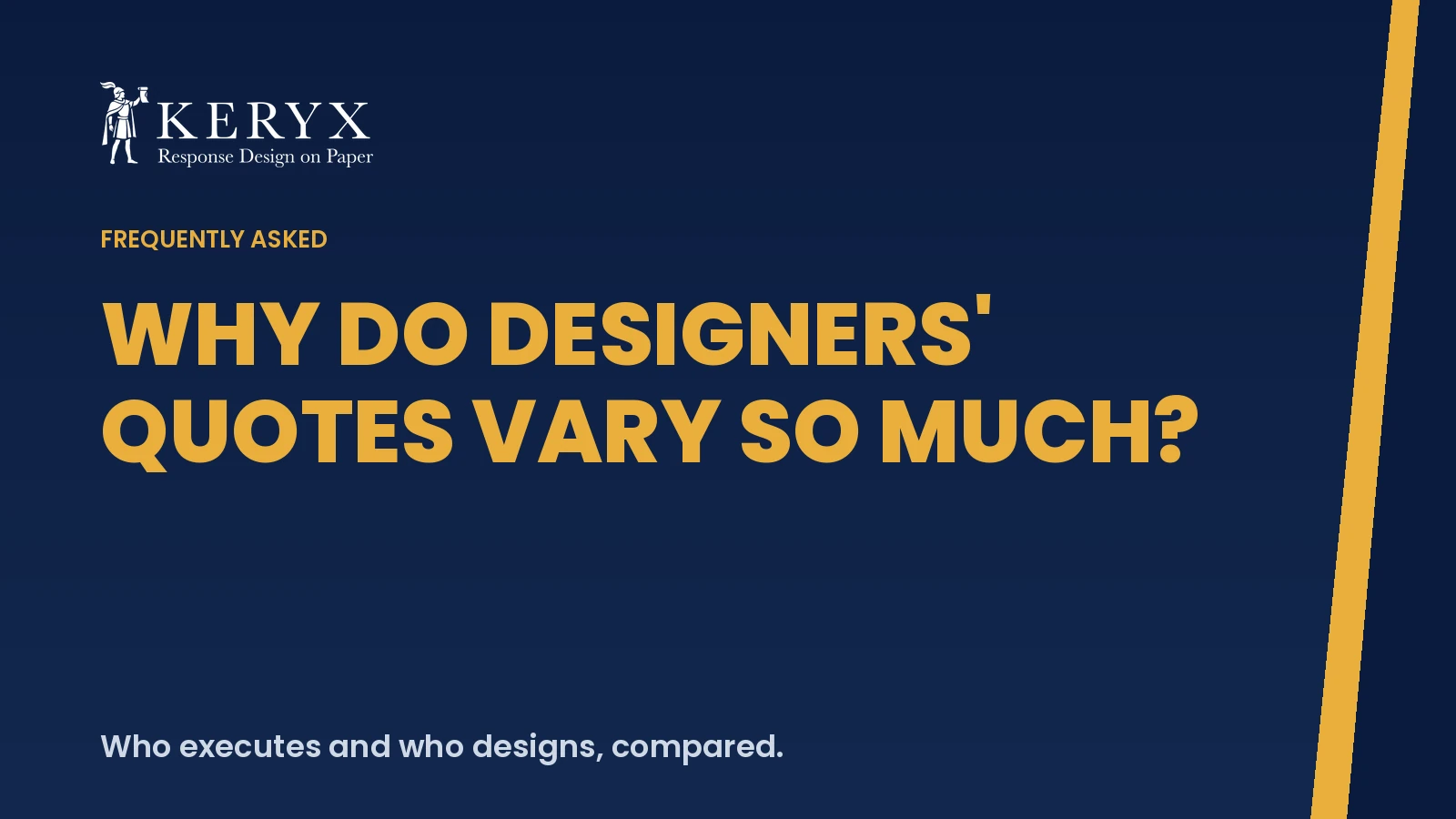 Why do designers' quotes vary so much?